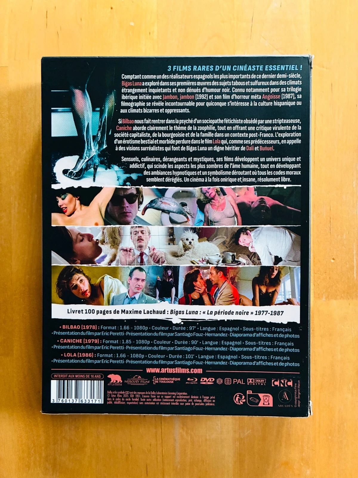 Verzamelbox 3 Blu-ray DVD Bigas Luna: Bilbao, Caniche et Lola. – photo 2